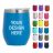 Bulk 12oz Double Wall Stainless Steel Insulated Powder Coated Mugs – Custom Engraved Logo, Push Lid