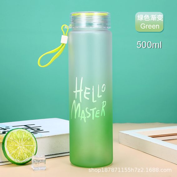 Bulk Wholesale Personalized Eco-Friendly Glass Water Bottles 400ml/480ml - Image 24