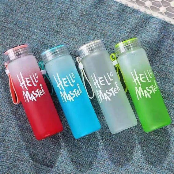 Bulk Wholesale Personalized Eco-Friendly Glass Water Bottles 400ml/480ml - Image 2