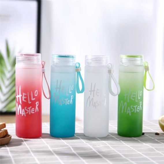 Bulk Wholesale Personalized Eco-Friendly Glass Water Bottles 400ml/480ml - Image 5