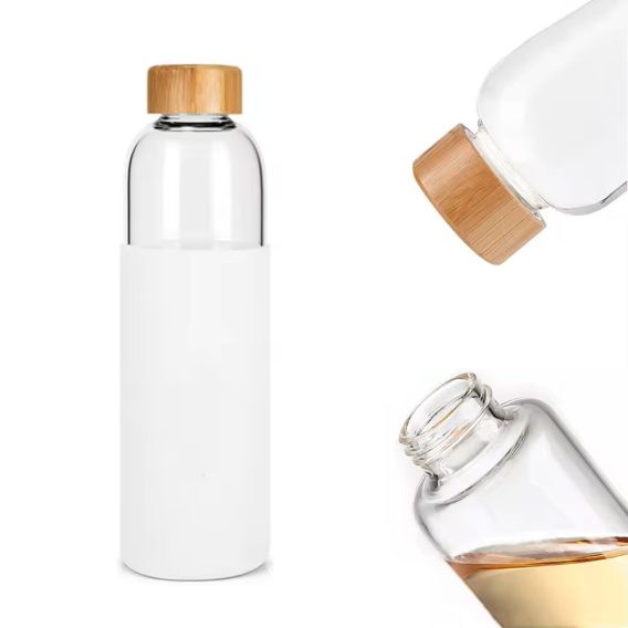 Custom 280ml Borosilicate Glass Water Bottle - Stainless Lid - Image 6