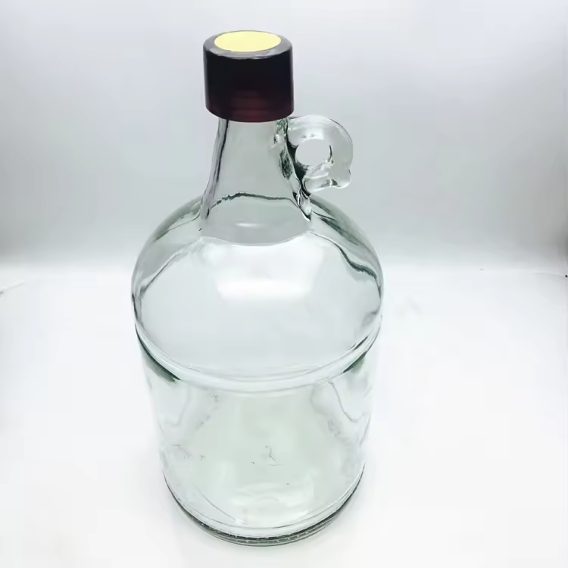 Large 3L Glass Wine Bottle - Screw Cap, California Style - Image 4