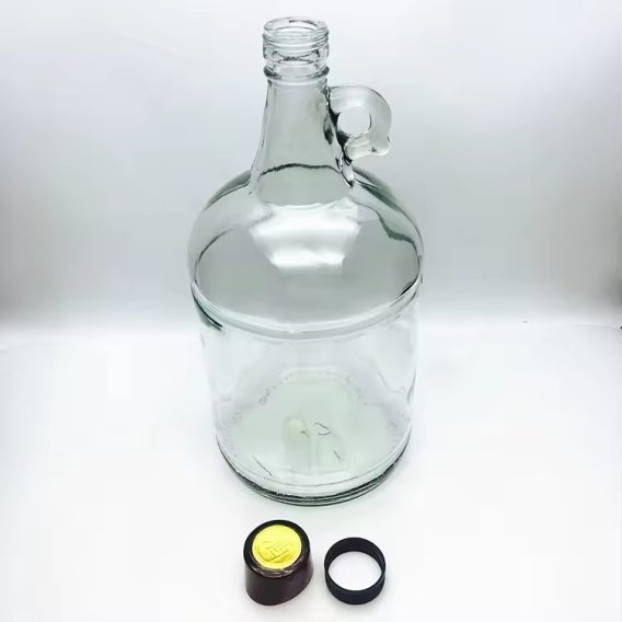 Large 3L Glass Wine Bottle - Screw Cap, California Style - Image 3