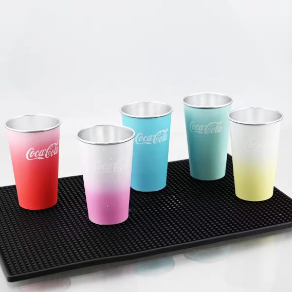 Temperature Sensitive Aluminum Tumblers - 470ml, Disposable Party Cups - Image 3