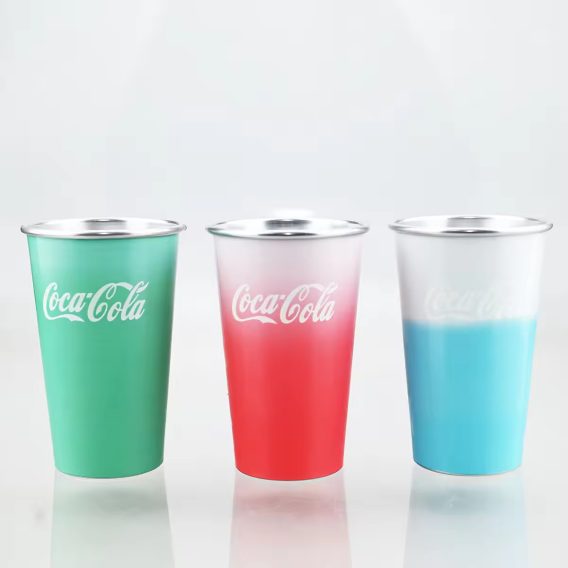 Temperature Sensitive Aluminum Tumblers - 470ml, Disposable Party Cups - Image 4