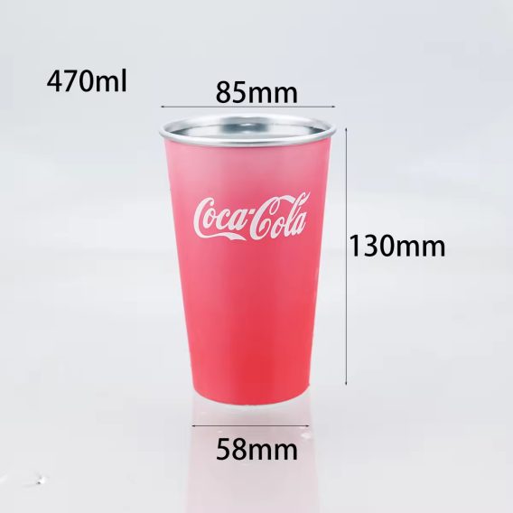 Temperature Sensitive Aluminum Tumblers - 470ml, Disposable Party Cups - Image 6