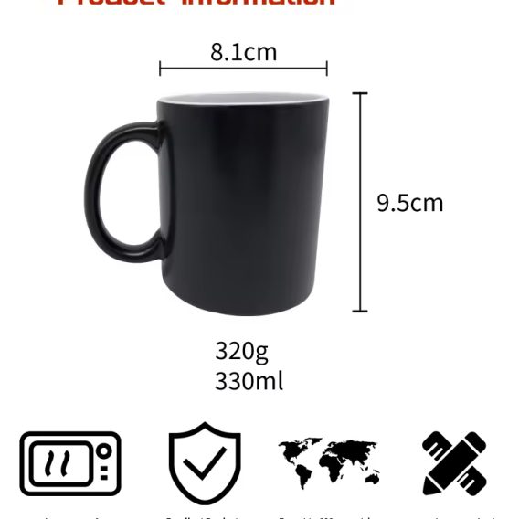 11oz Color Changing Magic Mug - Sublimation Photo Heat Transfer - Image 4