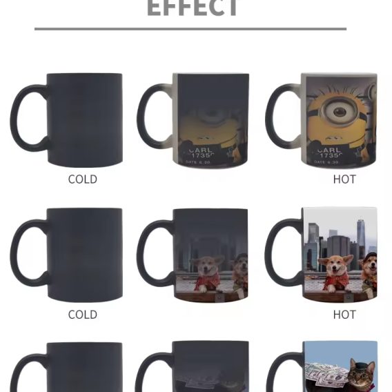 11oz Color Changing Magic Mug - Sublimation Photo Heat Transfer - Image 6