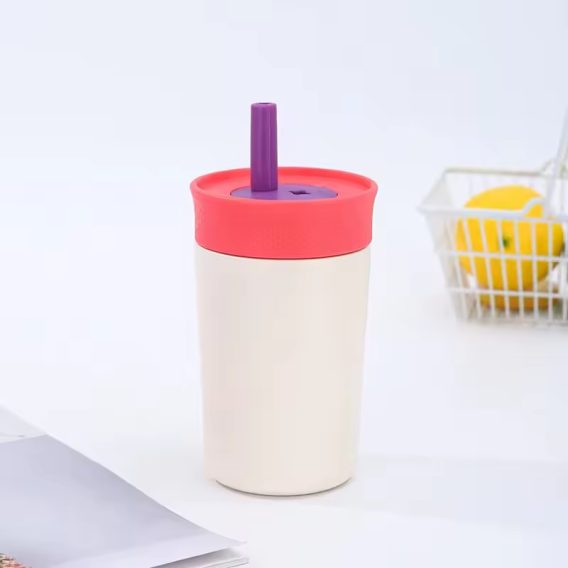 Kivi Bear Kids 12 oz Insulated Tumbler - Custom, Lid & Straw - Image 11
