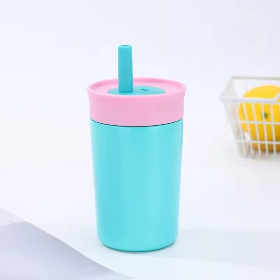 Kivi Bear Kids 12 oz Insulated Tumbler - Custom, Lid & Straw - Image 10