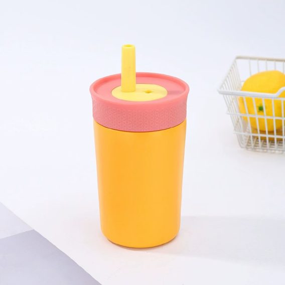 Kivi Bear Kids 12 oz Insulated Tumbler - Custom, Lid & Straw - Image 7
