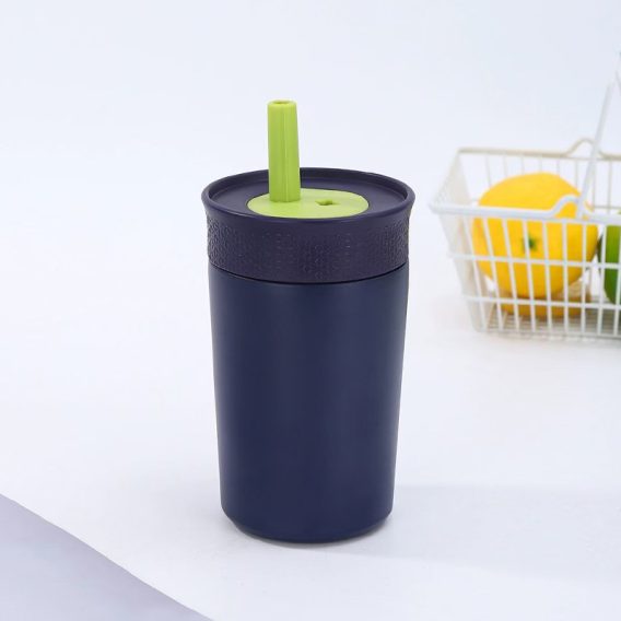 Kivi Bear Kids 12 oz Insulated Tumbler - Custom, Lid & Straw - Image 5