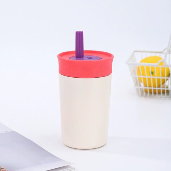 Kivi Bear Kids 12 oz Insulated Tumbler - Custom, Lid & Straw - Image 3