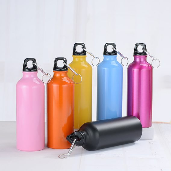 Personalized 500ml Aluminum Water Bottle for Sports - Custom Colors, Screw Top - Image 7
