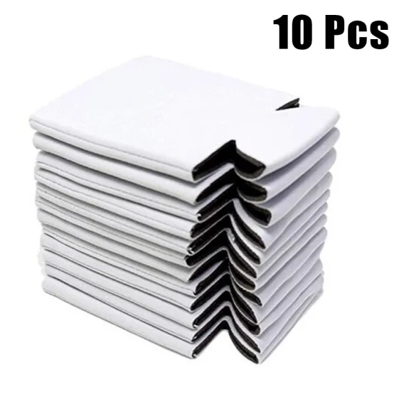 Customizable Beer Can Cooler Sleeves 10 Pack - Neoprene, Collapsible - Image 6