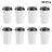 50 Custom Disposable Coffee Cups with Lids – Personalized Takeaway Paper Cups (8/12oz)