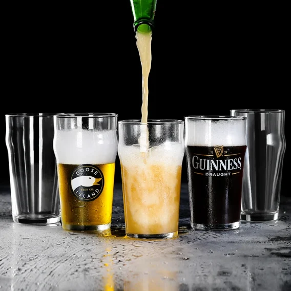 British Style Imperial Pint Glasses: Unique Design for English Pub Ale (Set of 2/4) - Image 7