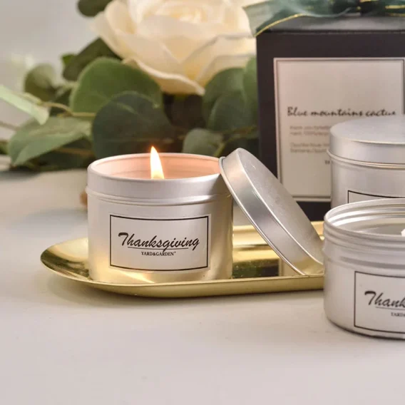12Pcs Round Candle Jars with Lid: Metal Tin Box, Black/Gold/Silver, Cosmetic Storage - Image 7