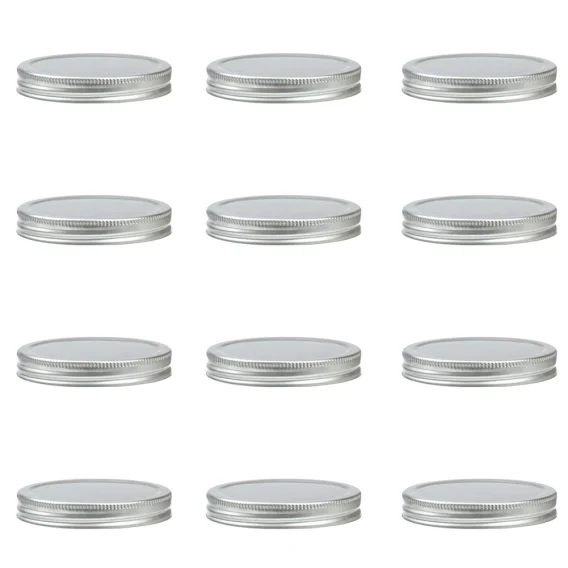 12Pcs 70mm 86 MmReusable Mason Jar Lids Wide Mouth LeakProof Seal Lid For Canning Jars Silver 2020 Ordinary - Image 6