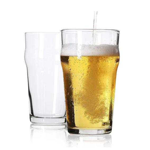 British Style Imperial Pint Glasses: Unique Design for English Pub Ale (Set of 2/4) - Image 2