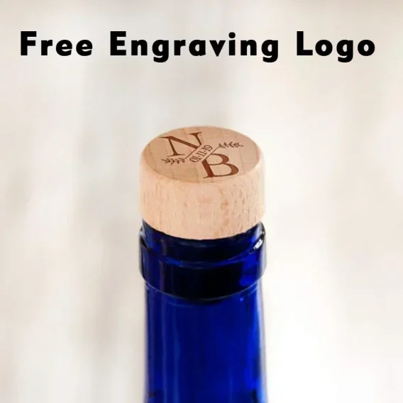 Customized Wood Wine Bottle Stopper - Personalized Wedding Favors & Gifts - Image 6