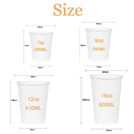 Custom 50 Paper Cups - Personalized Disposable Party Cups with Photo/Logo/Text - Image 5