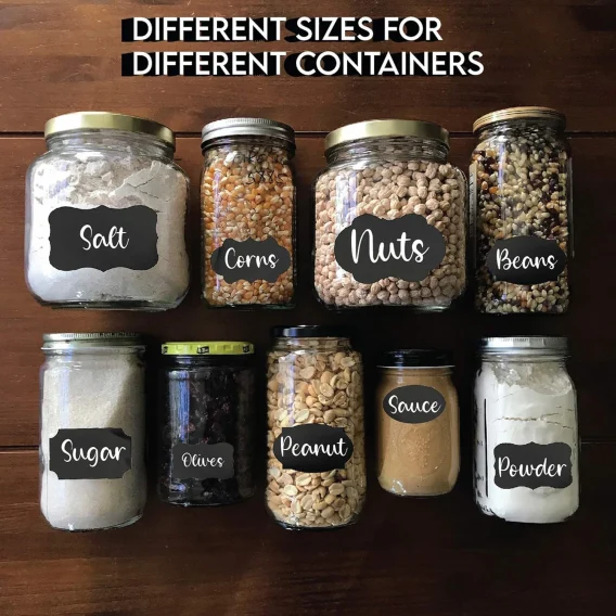 Personalized Waterproof Blackboard Labels - Custom Spice & Household Jar Bottle Stickers - Image 3