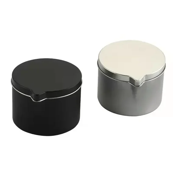 12pcs Tinplate Candle Jars with Handy Spout: Aromatherapy Cream Jars for DIY Candle Making & Cosmetic Storage - Image 2