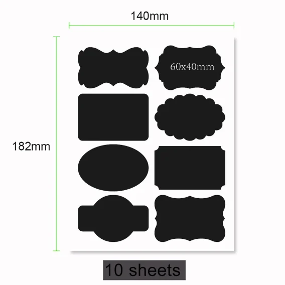 Personalized Waterproof Blackboard Labels - Custom Spice & Household Jar Bottle Stickers - Image 11
