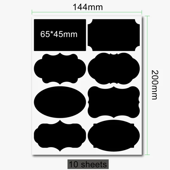 Personalized Waterproof Blackboard Labels - Custom Spice & Household Jar Bottle Stickers - Image 12
