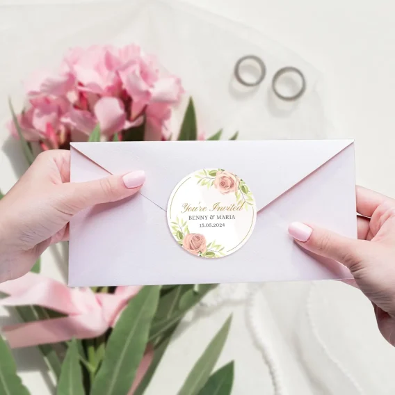 Personalized Round Stickers with Logo - Custom Design for Communion Labels & Gift Packaging - Image 2