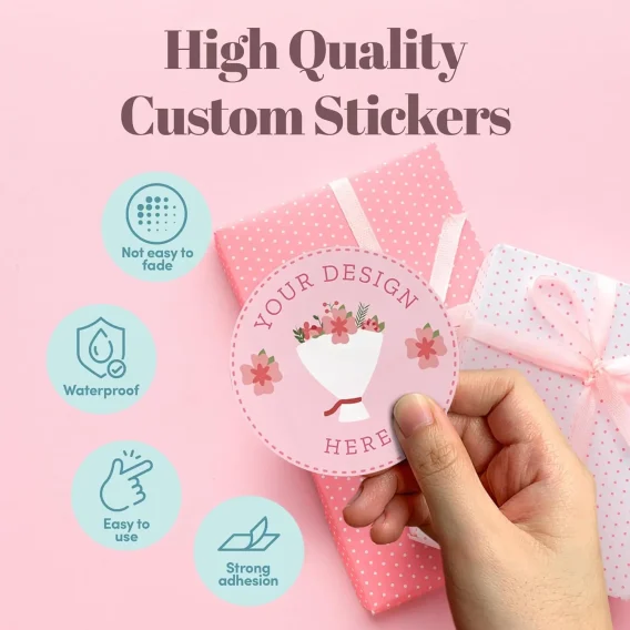 Personalized Round Stickers with Logo - Custom Design for Communion Labels & Gift Packaging - Image 5