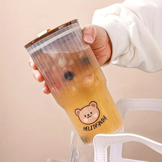 WORTHBUY 650ml Portable Plastic Water Cup: Tumbler with Lid for Travel, Sport, Office Milk & Coffee - Image 4