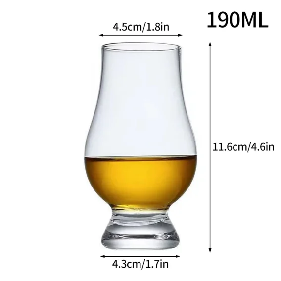 2PCS Crystal Whiskey Glasses: Clear Scotch Liquor Barware for Cocktails & Wine - Image 6