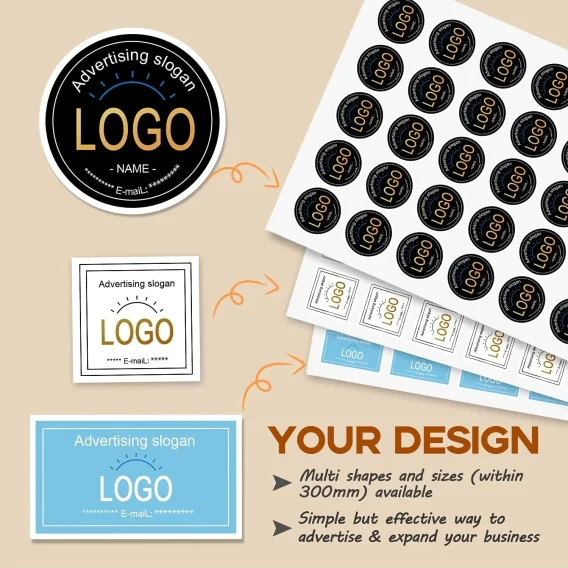 Personalized Round Stickers with Logo - Custom Design for Communion Labels & Gift Packaging - Image 4