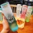 400ml Frosted Glass Drink Bottle: Portable, Colored, Gradient, Suitable for Kids, Boba Tumbler