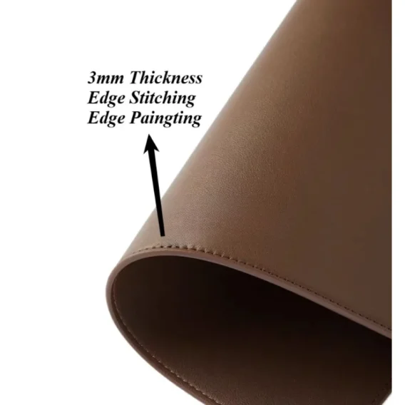 Customized Leather Coasters: Round Cup Pads for Tea, Coffee, Dish Drying - Nordic Home Decor - Image 5