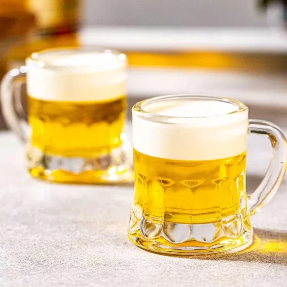 12PCS Mini Beer Mugs: Heavy Base Clear Shot Glasses for Party Drinks - Image 3