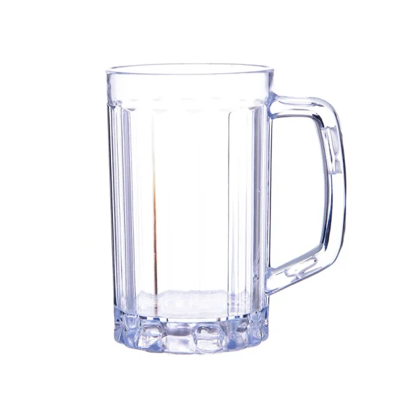 500ML Transparent Beer Mug Plastic Unbreakable Breakfast Milk Coffee Juice Water Cup Barware Drinkware for Home Party Bar KTV - Image 3
