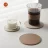 Customized Leather Coasters: Round Cup Pads for Tea, Coffee, Dish Drying – Nordic Home Decor