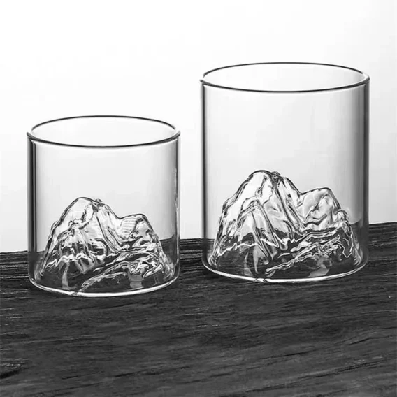 200/300/350ML 3D Mountain Whiskey Glasses: Transparent Beer, Tea, Coffee Cup for Home & Bar Party - Image 3