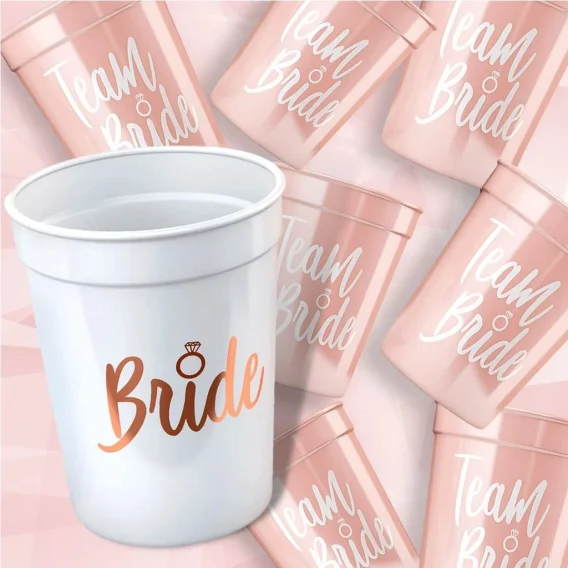 Hen Party Bride Cups  Team Wedding Party Supplies for Bachelorette Decorations - Image 8