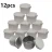 12pcs Tinplate Candle Jars with Handy Spout: Aromatherapy Cream Jars for DIY Candle Making & Cosmetic Storage