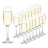 6oz 16-Pack Thickened Champagne Glasses, Heavy Duty & Shatter Resistant | Bar-Grade for Party/Wedding/Commercial Use