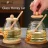KEMORELA Honeycomb Glass Honey Tank: Kitchen Storage Container with Dipper & Lid for Weddings, Parties, Dining