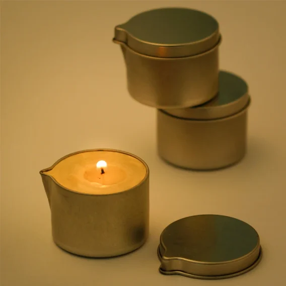 12pcs Tinplate Candle Jars with Handy Spout: Aromatherapy Cream Jars for DIY Candle Making & Cosmetic Storage - Image 7