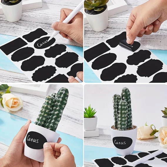 Personalized Waterproof Blackboard Labels - Custom Spice & Household Jar Bottle Stickers - Image 7