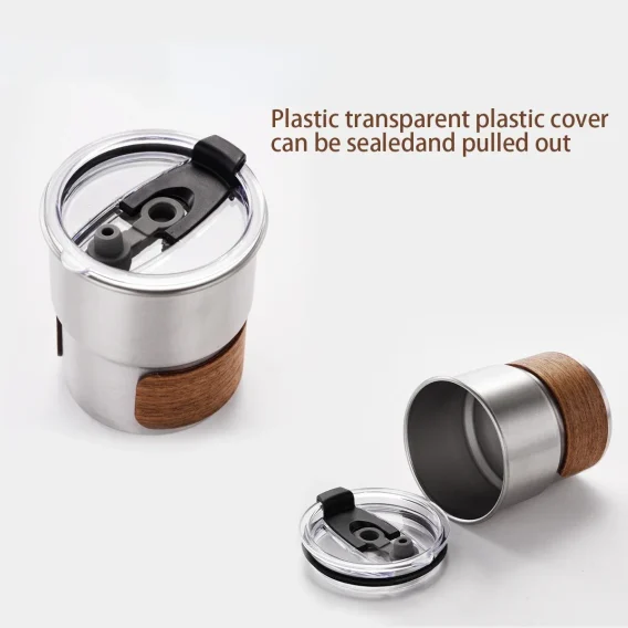 Custom Logo Stainless Steel Coffee & Camping Mug with Lid: Portable Heat Resistant for Outdoor Picnic, Camping, Fishing - Image 3
