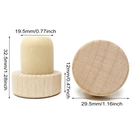 Customized Wood Wine Bottle Stopper - Personalized Wedding Favors & Gifts - Image 8