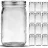 32 oz Wide Mouth Glass Mason Jars (12 Pack): Ideal for Canning, Food Storage, Meal Prep & DIY Projects